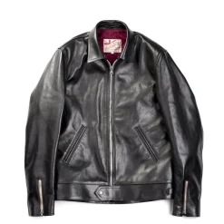 Addict Clothes Japan Addict AD-01 Horsehide Leather Jacket Black
