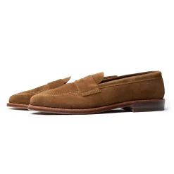 Alden Unlined Penny Loafer Snuff Suede 5735F