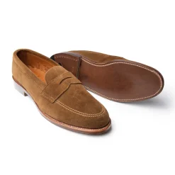 Alden Unlined Penny Loafer Snuff Suede 5735F