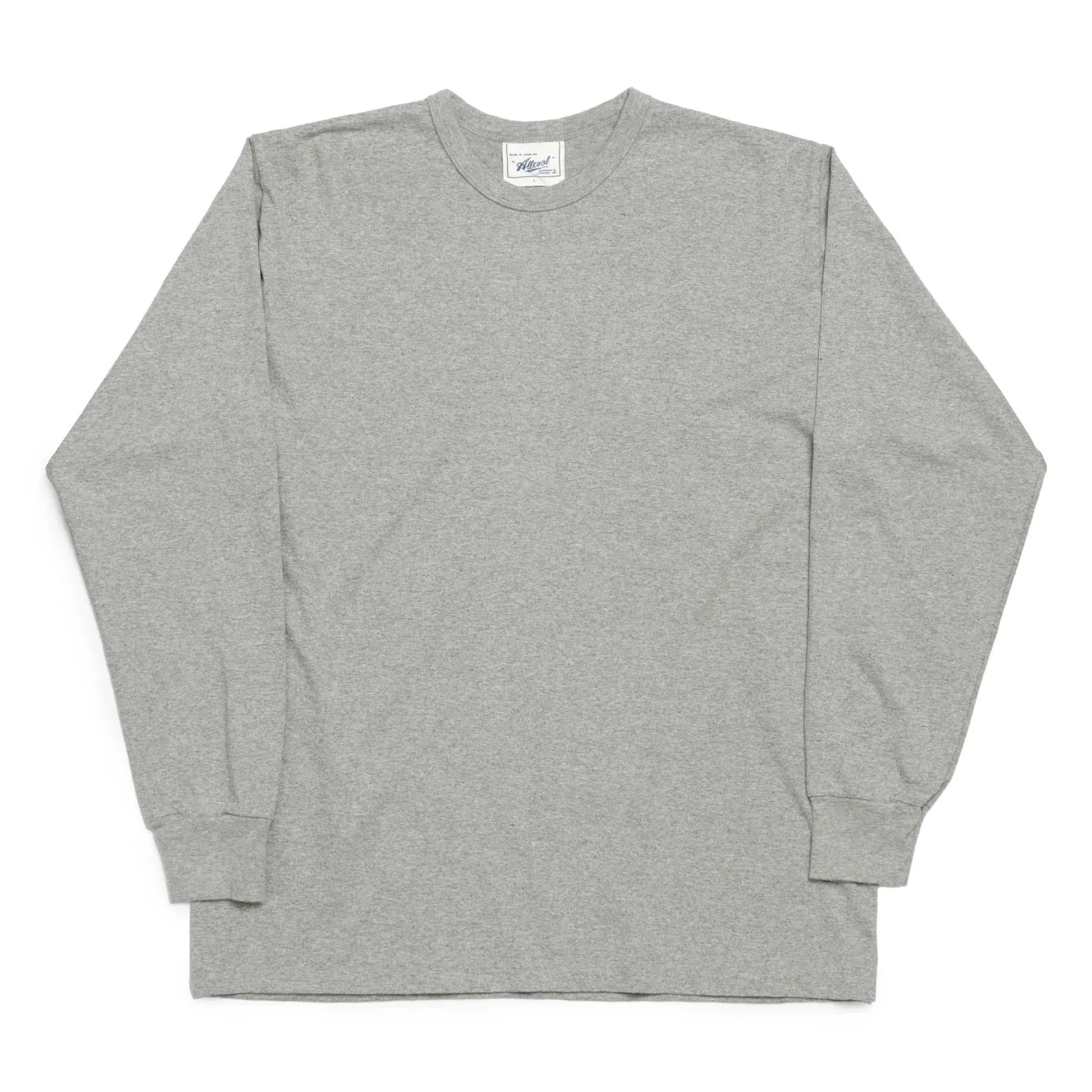 Allevol Heavy Duty Crew Neck L/S T-Shirt Grey