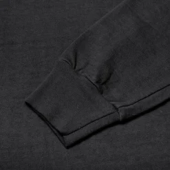 Allevol Heavy Duty Crew Neck Square Pocket L/S T-shirt Black