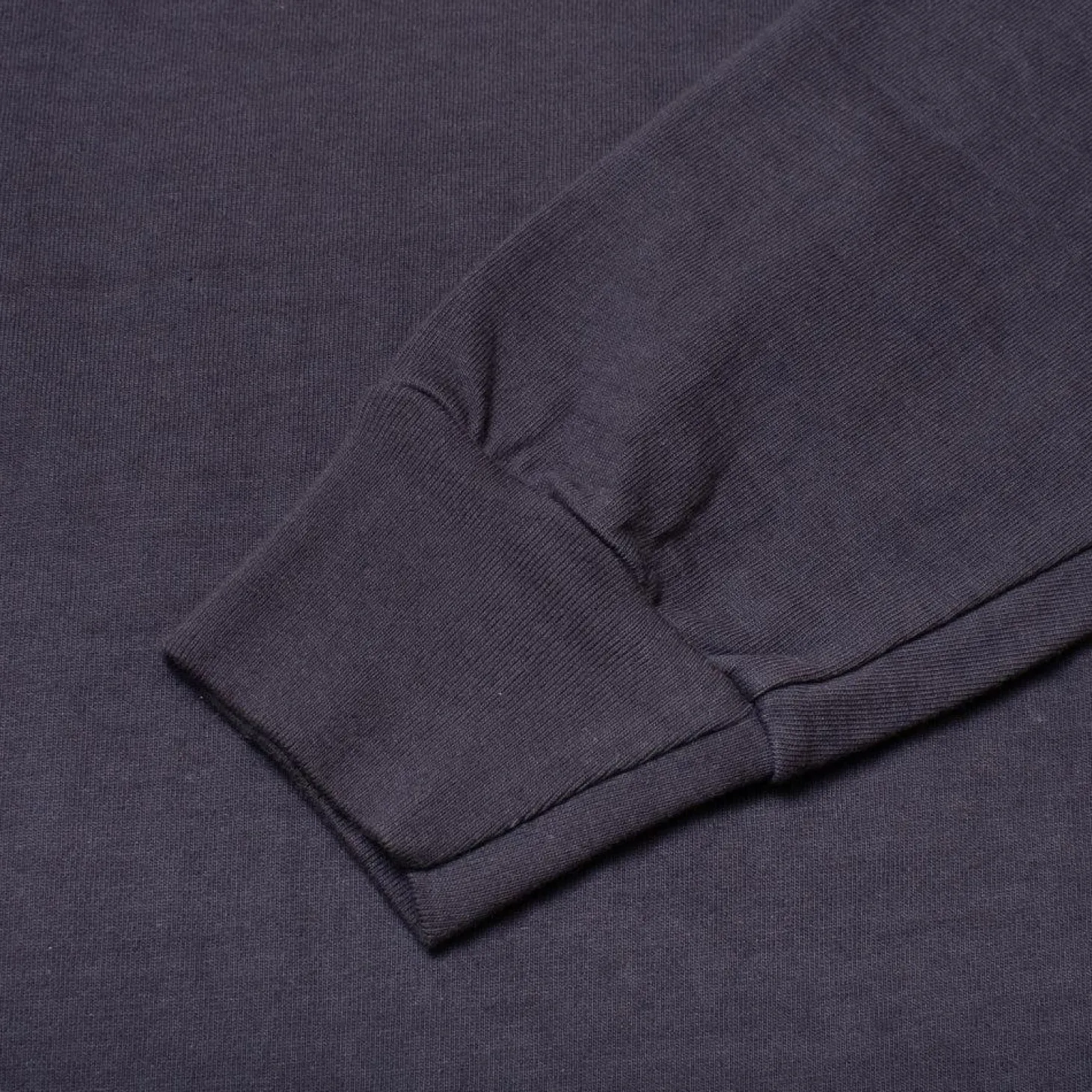 Allevol Heavy Duty Crew Neck Square Pocket L/S T-shirt Navy