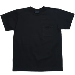 Allevol Heavy Duty Crew Neck Square Pocket T-shirt Black