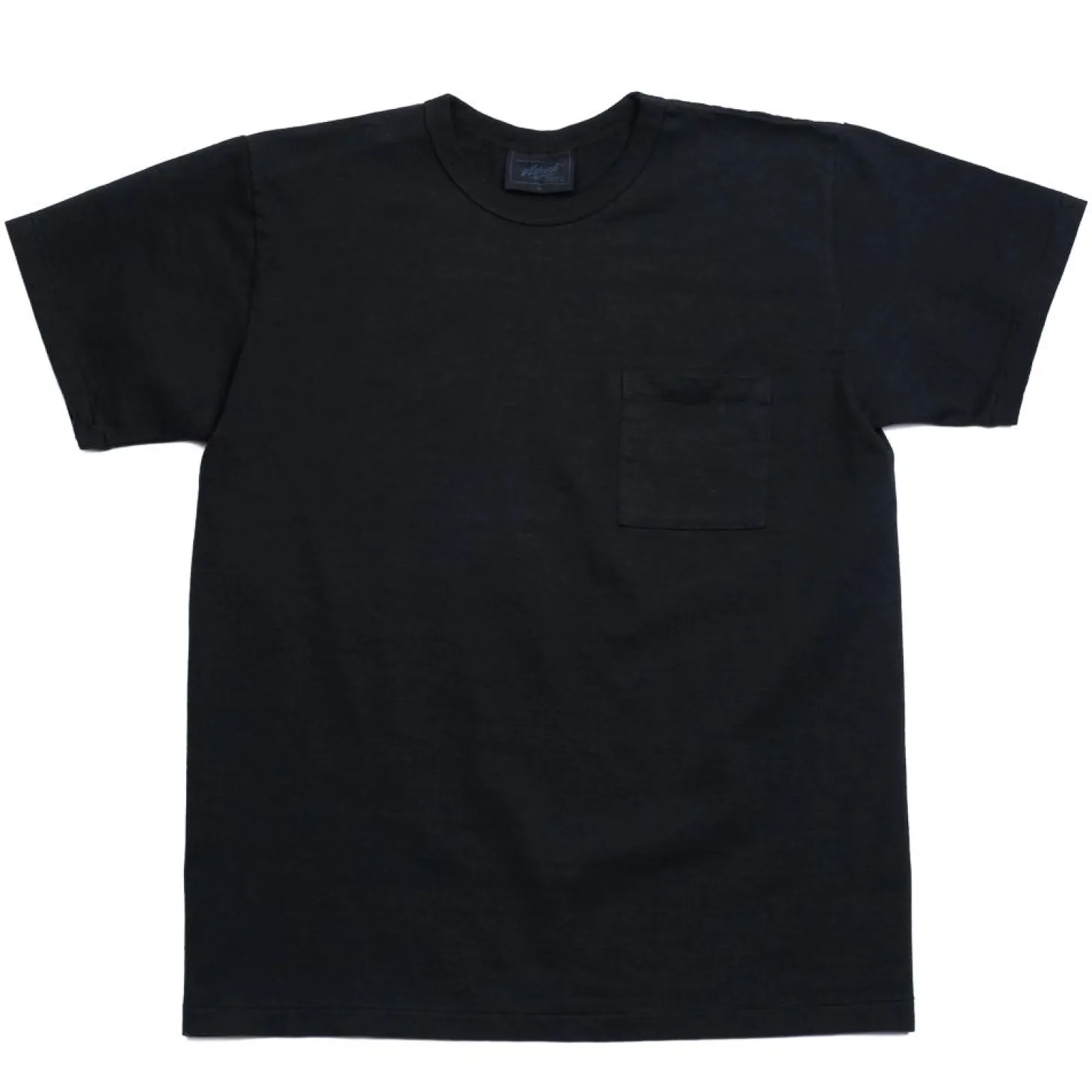 Allevol Heavy Duty Crew Neck Square Pocket T-shirt Black