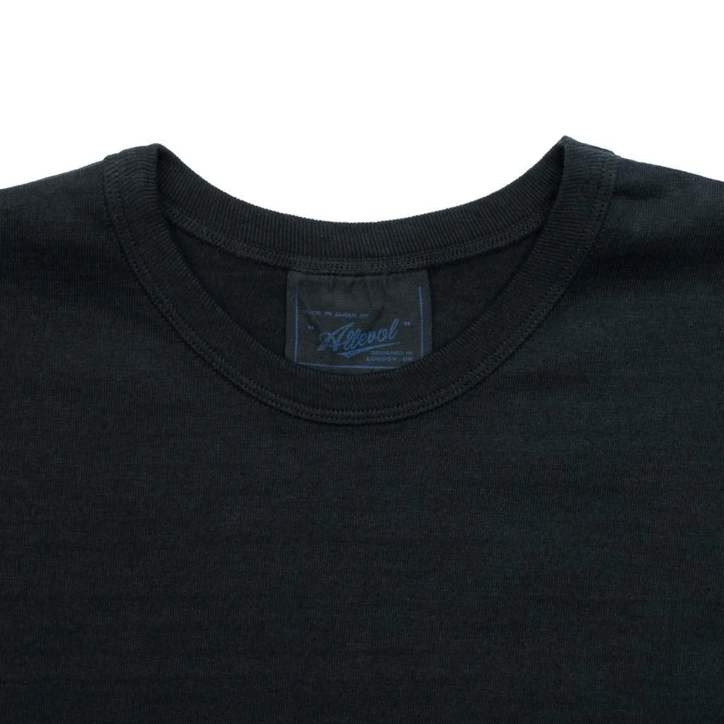 Allevol Heavy Duty Crew Neck Square Pocket T-shirt Black