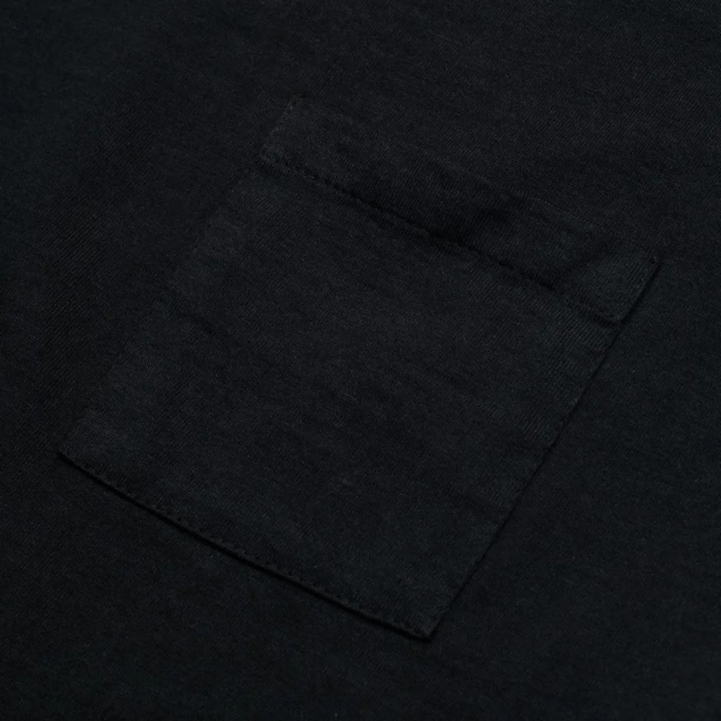 Allevol Heavy Duty Crew Neck Square Pocket T-shirt Black