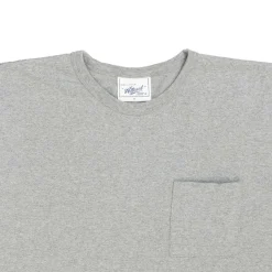 Allevol Heavy Duty Crew Neck Square Pocket T-shirt Grey