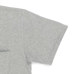 Allevol Heavy Duty Crew Neck Square Pocket T-shirt Grey