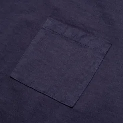 Allevol Heavy Duty Crew Neck Square Pocket T-shirt Navy