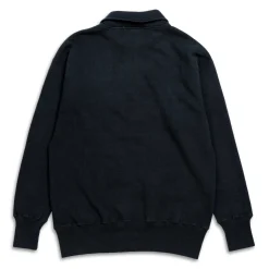 Allevol Loopwheel Quarter Zip Sweatshirt Black