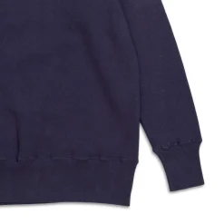 Allevol Loopwheel Quarter Zip Sweatshirt Navy