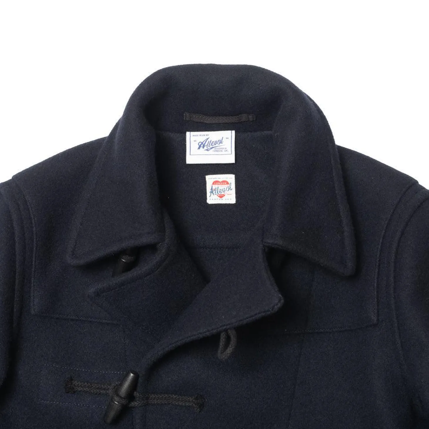Allevol 'Pat' Duffle Coat Navy