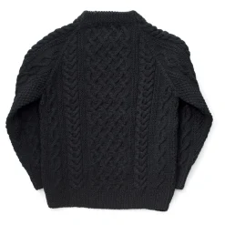 Allevol X Inverallan Cable Knit Crew 1A Black