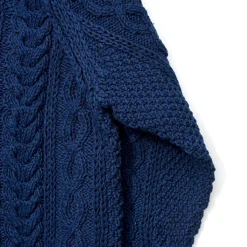 Allevol X Inverallan Cable Knit Crew 1A Indigo