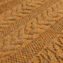 Allevol X Inverallan 1G Pegasus Crew Neck Sweater Mohair Tweed Golden Ash