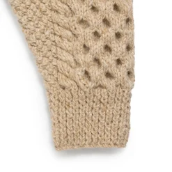 Allevol x Inverallan Shawl Collar Cardigan 6A Long Oatmeal