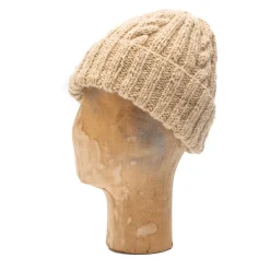 Allevol x Inverallan WoolxMohair Beanie Oatmeal 22F