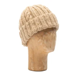 Allevol x Inverallan WoolxMohair Beanie Oatmeal 22F