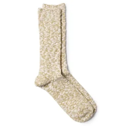 Anonymous Ism Light Slub Crew Sock Khaki