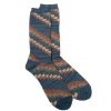 Anonymous Ism Quilted Patchwork Crew Sock Indigo