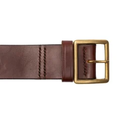 Belafonte Ragtime Clothing Belafonte Ragtime Leather Garrison Belt 45mm Brown x Brass