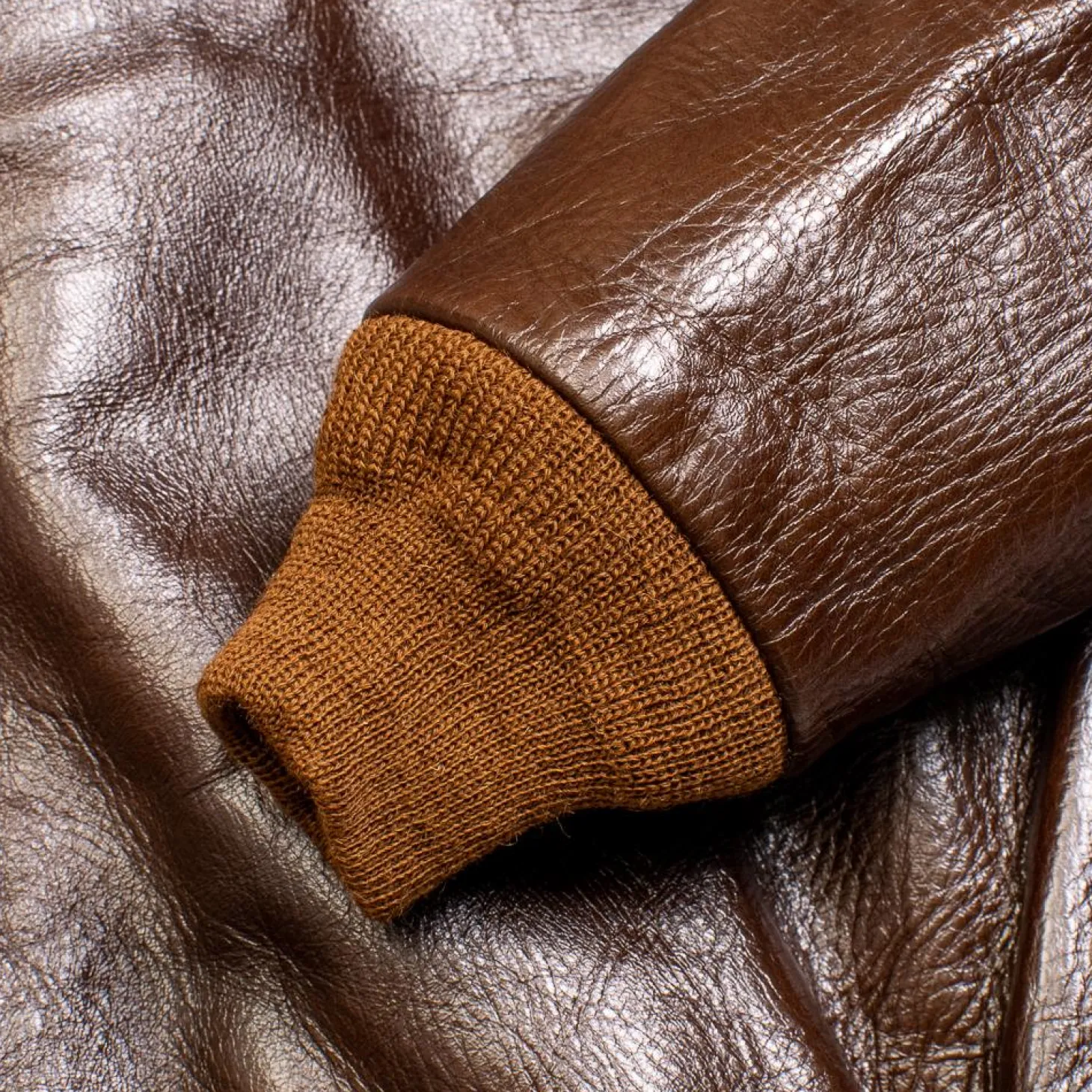 Buzz Rickson's Type A-2 Rough Wear 23380 No Stencil Leather Jacket Seal Brown