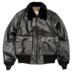 Buzz Rickson's x William Gibson G-1 Leather Jacket Black