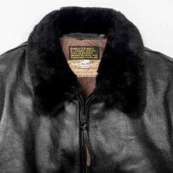 Buzz Rickson's x William Gibson G-1 Leather Jacket Black