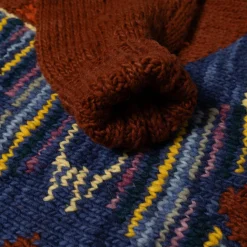 Chamula Antique Star Pullover Red Rust