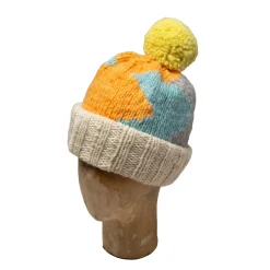 Chamula Double Cuff Cap Lightning Ivory