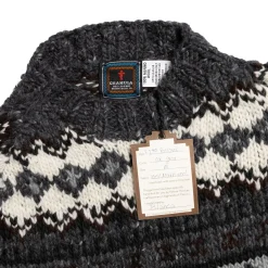 Chamula Fair Isle #3 Pullover Knit Ox Grey