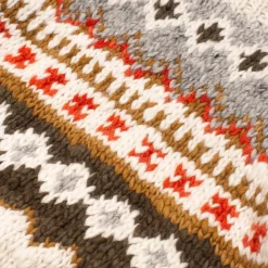 Chamula Fair Isle #3 Pullover Sweater Ivory