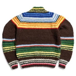 Chamula Serape Pullover Sweater Chocolate