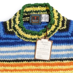 Chamula Serape Pullover Sweater Chocolate