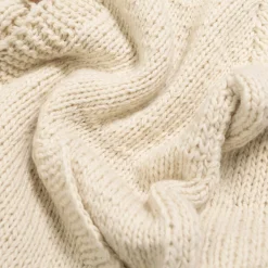 Chamula Shawl Collar Loop Button Cardigan Ivory