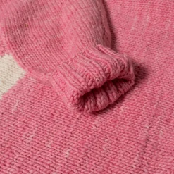 Chamula Star Pullover Lt. Pink x Ivory