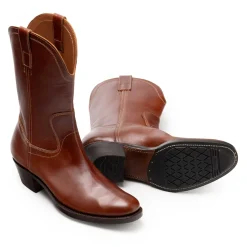 Clinch by Brass Tokyo Clinch Cowboy Boots Horsehide Brown