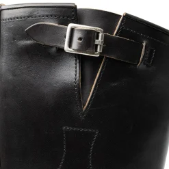 Clinch by Brass Tokyo Clinch Engineer Boots CN Wide Last OD Black Horsebutt