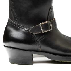 Clinch by Brass Tokyo Clinch Engineer Boots CN Wide Last OD Black Horsebutt