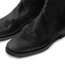 Clinch by Brass Tokyo Clinch George Boots CN-Standard Waxed Uneven Horse Suede Black