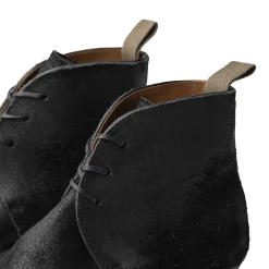 Clinch by Brass Tokyo Clinch George Boots CN-Standard Waxed Uneven Horse Suede Black