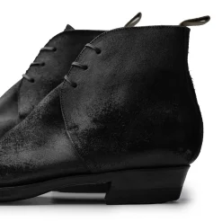 Clinch by Brass Tokyo Clinch George Boots CN-Standard Waxed Uneven Horse Suede Black
