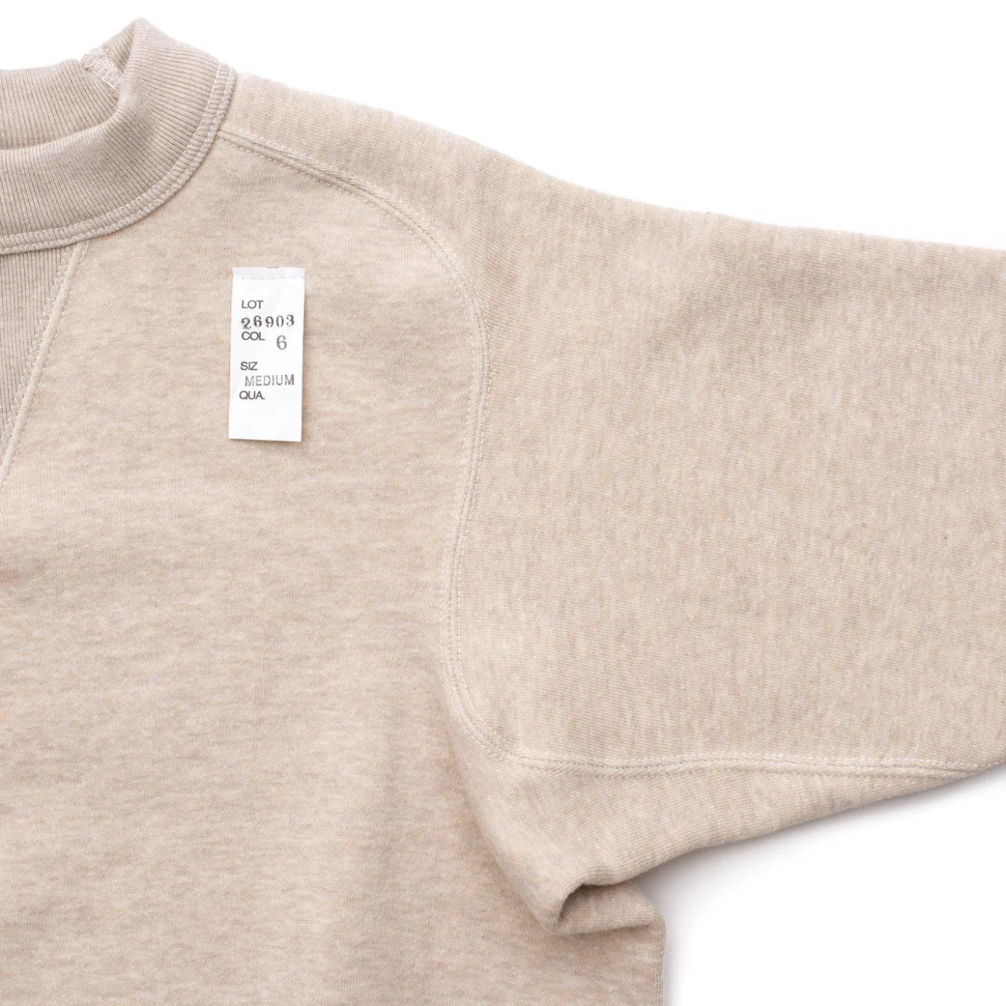 Cushman Lot. 26903 Freedom Sleeve Sweatshirt Mixed Beige