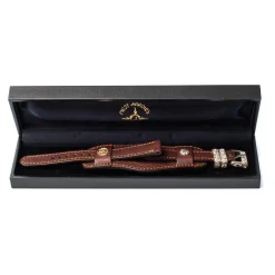 First Arrow's K18 Watch Belt Brown Leather