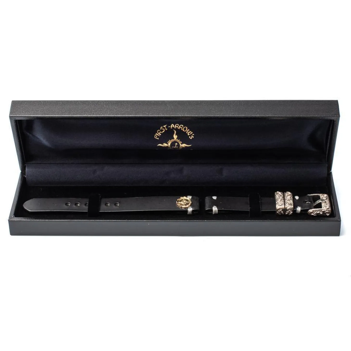 First Arrow's K18 Watch Strap Black Leather