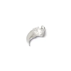 First Arrow's Silver Bear Claw Pendant M P-034