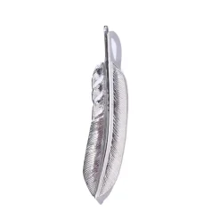 First Arrow's Silver Feather Pendant M P-519