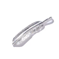 First Arrow's Silver Feather Pendant M P-519