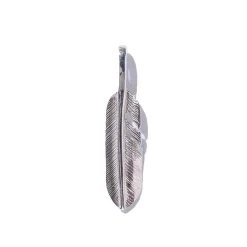 First Arrow's Silver Feather Pendant XS P-593