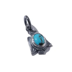 First Arrow's Thunderbird Pendant w/Turquoise (P-445)
